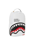 Sprayground Shark Central 2.0 White Backpack B5489 by I-Max Fashions