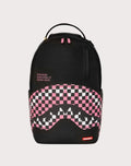 Sprayground Shark Central Breakup Check Sorbet Grey Backpack B7635 by I-Max Fashions