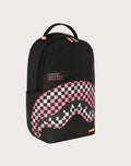 Sprayground Shark Central Breakup Check Sorbet Grey Backpack B7635 by I-Max Fashions