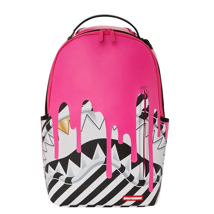 Sprayground Sharkmouth Pink Drops DLXSVF Backpack B4800 by I-Max Fashions