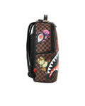 Sprayground Sharks In Paris Characters Sneakin & Peekin DLXSV Backpack B5395 by I-Max Fashions