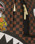 Sprayground Sharks In Stickers DLXSV Backpack B5798 by I-Max Fashions