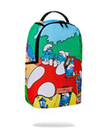 Sprayground Smurfs Mushroom Village Backpack B6429 by I-Max Fashions