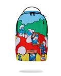 Sprayground Smurfs Mushroom Village Backpack B6429 by I-Max Fashions