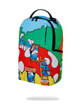 Sprayground Smurfs Mushroom Village Backpack B6429 by I-Max Fashions