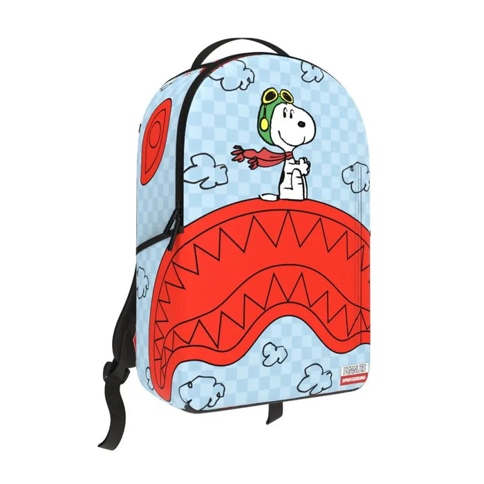Sprayground Snoopy Pilot Shark DLXSV Backpack B7665 by I-Max Fashions