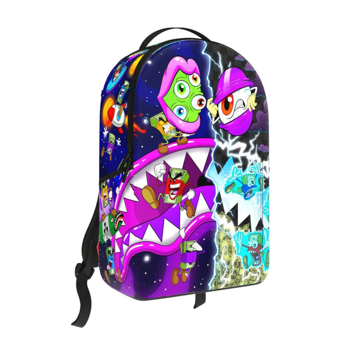 Sprayground Split Money Boys Crazy Eyes DLX Backpack B6170 by I-Max Fashions