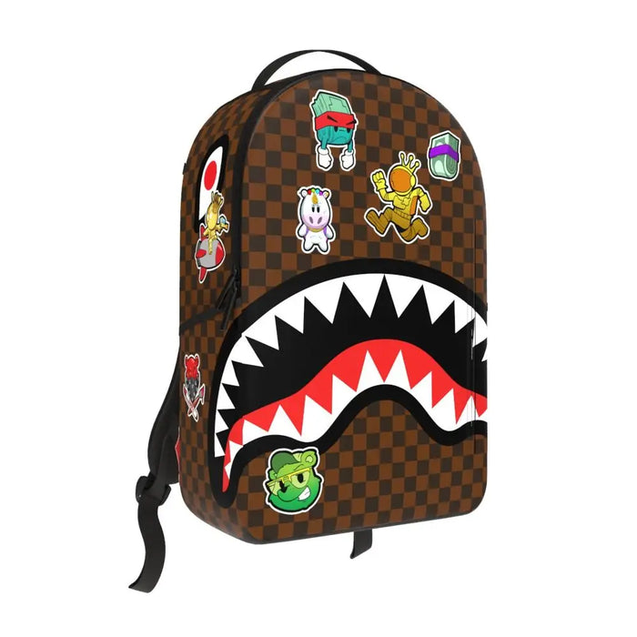 Sprayground Sticker Campaign DLXSV Backpack B5797 by I-Max Fashions