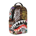 Sprayground Tagged Up Sharks In Paris DLXSV Backpack B5119 by I-Max Fashions