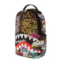 Sprayground Tagged Up Sharks In Paris DLXSV Backpack B5119 by I-Max Fashions