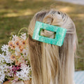 Spring Splash Medium Flat Rectangle Hair Clip by TELETIES
