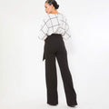 Square Print Woven Top Detailed Fashion Jumpsuit by DailySale