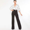 Square Print Woven Top Detailed Fashion Jumpsuit by DailySale