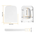 Square Toilet Seat with Grip-Tight Seat Bumpers by DailySale