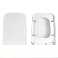 Square Toilet Seat with Grip-Tight Seat Bumpers by DailySale
