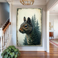 Squirrel Double Exposure Wall Art by Tailored Canvases