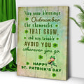 St. Patrick's Day Blessings Sign by Tailored Canvases