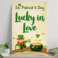 St. Patrick's Day Lucky In Love Sign by Tailored Canvases