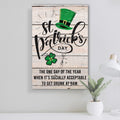 St. Patrick's Day Sign IV by Tailored Canvases