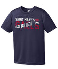 NCAA St. Marys Rattlers Youth Boys Diagonal Short sleeve T-Shirt by Vanessa Jane