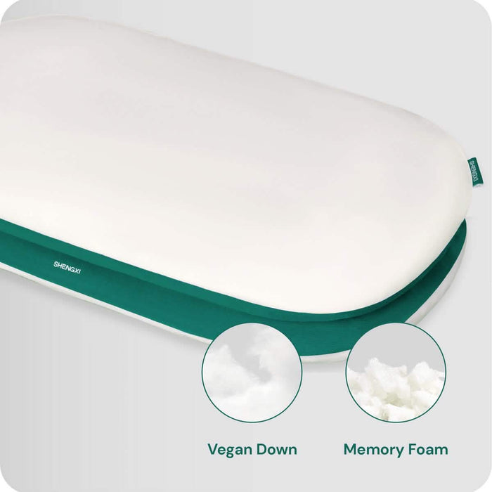 Stack Pillow with Dual Layers Balance, Adjustable Height, Suitable for All Sleeping Positions by DailySale