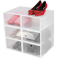 Stackable Shoe Storage Bin Transparent Dustproof by DailySale