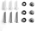 Stainless Steel 24" Wall Mounted Rack with 8 Hooks - Silver by DailySale