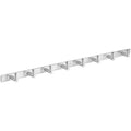 Stainless Steel 24" Wall Mounted Rack with 8 Hooks - Silver by DailySale