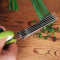 Stainless Steel 5 Blade Herb Scissors by DailySale