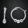 Stainless Steel Ball Hoop Earrings by DailySale