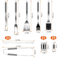 Stainless Steel BBQ Grill Tool Kit by DailySale