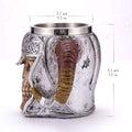 Stainless Steel Double Handle Horn Skull Beer Cup by DailySale