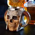 Stainless Steel Double Handle Horn Skull Beer Cup by DailySale