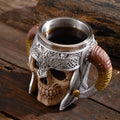 Stainless Steel Double Handle Horn Skull Beer Cup by DailySale