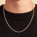 Stainless Steel Flat Snake Bone Chain Necklace by DailySale