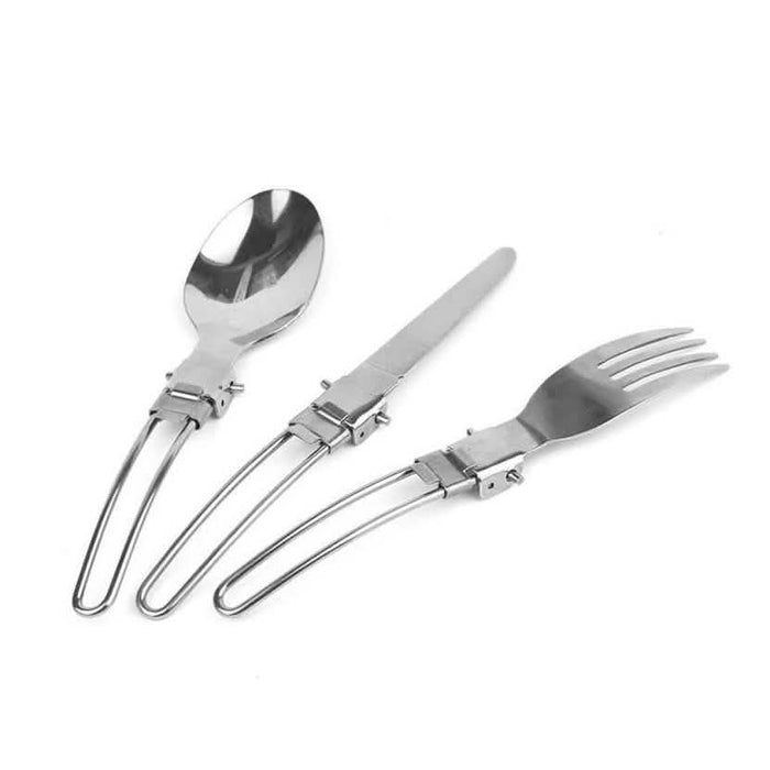 Stainless Steel Folding Cutlery Set by DailySale