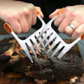 Stainless Steel Meat-Shredding Claws with Wooden Handle by DailySale