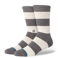 Stance Combed Cotton Crew Sock - NEP Stripe - Grey by Swell-O-Phonic
