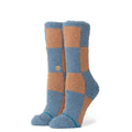 Stance Patchwork Cozy Crew Socks - Sea Blue by Swell-O-Phonic