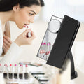 Standing Make Up Mirror Vanity USB 21 LED Light 10X 3X 2X 1X Magnification Black by DailySale
