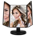 Standing Make Up Mirror Vanity USB 21 LED Light 10X 3X 2X 1X Magnification Black by DailySale