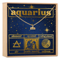 Starry Night Aquarius Zodiac Necklace by Dear Ava