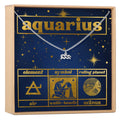 Starry Night Aquarius Zodiac Necklace by Dear Ava