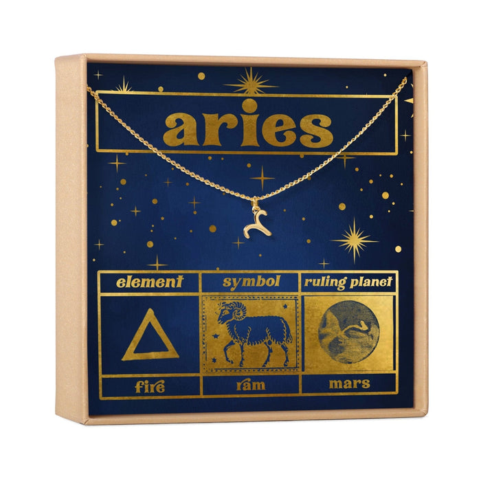 Starry Night Aries Zodiac Necklace by Dear Ava