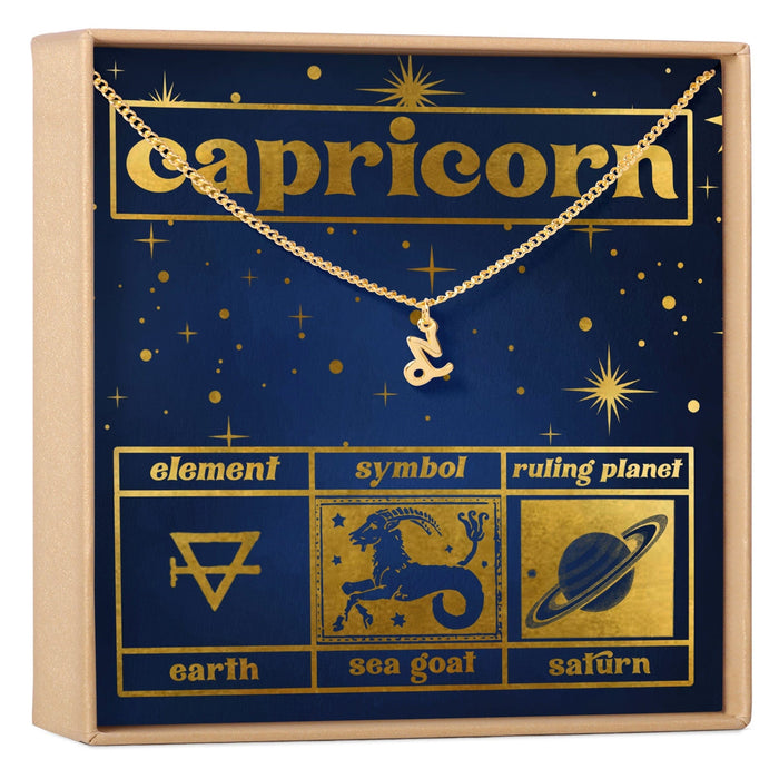 Starry Night Capricorn Zodiac Necklace by Dear Ava
