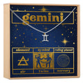 Starry Night Gemini Zodiac Necklace by Dear Ava
