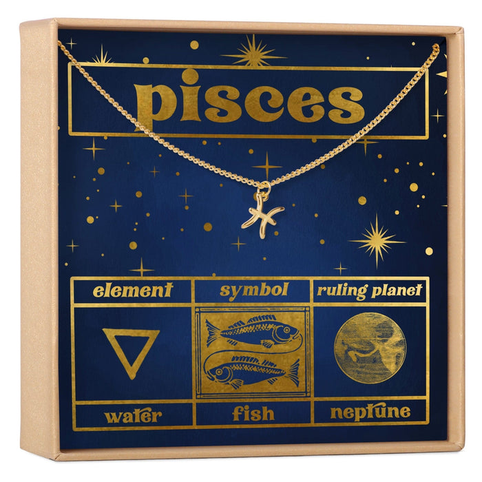 Starry Night Pisces Zodiac Necklace by Dear Ava
