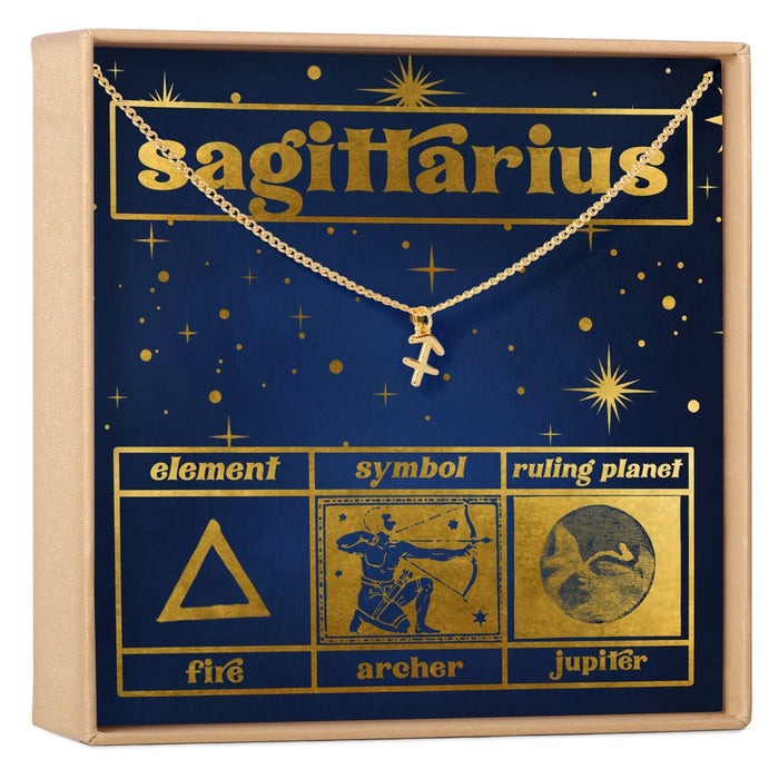 Starry Night Sagittarius Zodiac Necklace by Dear Ava