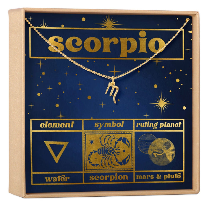 Starry Night Scorpio Zodiac Necklace by Dear Ava
