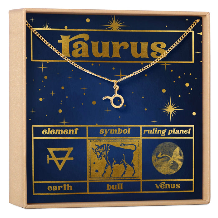 Starry Night Taurus Zodiac Necklace by Dear Ava